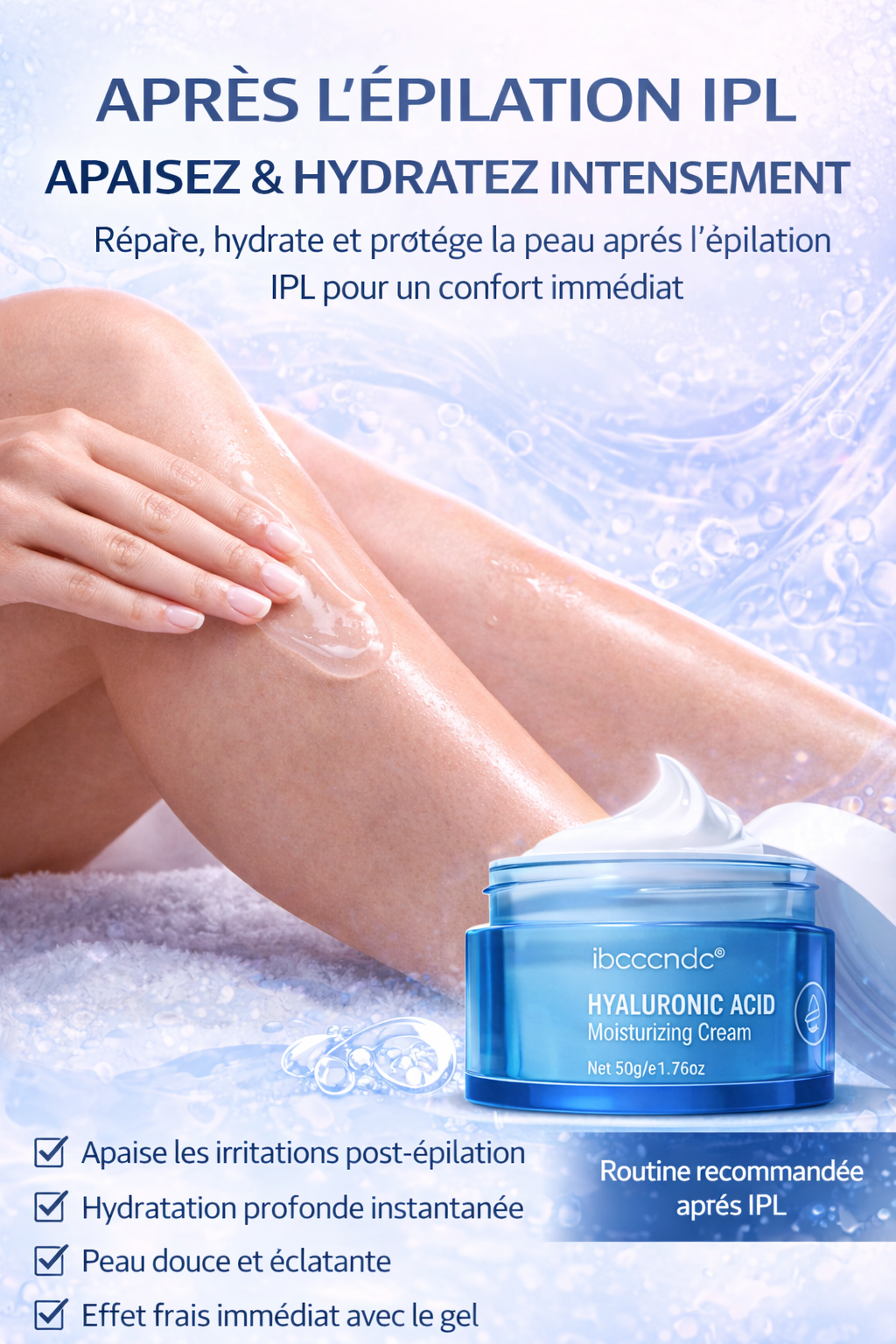 Gel Post-IPL à l'Acide Hyaluronique